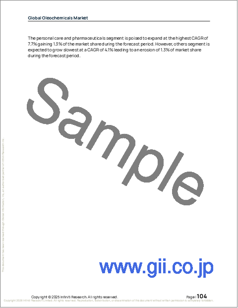 サンプル2：オレオケミカルの世界市場、2026年～2030年