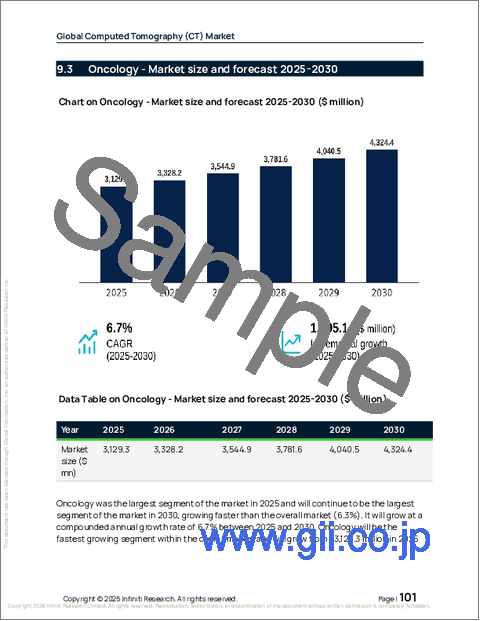 サンプル2:世界のコンピュータ断層撮影(CT)市場2026-2030年