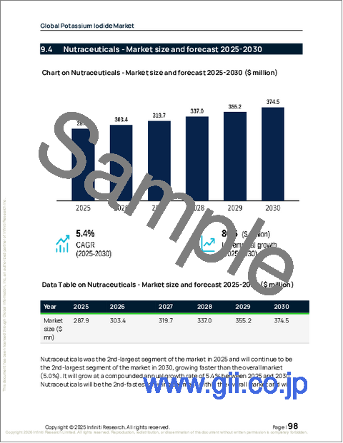サンプル2：世界のヨウ化カリウム市場2026-2030年