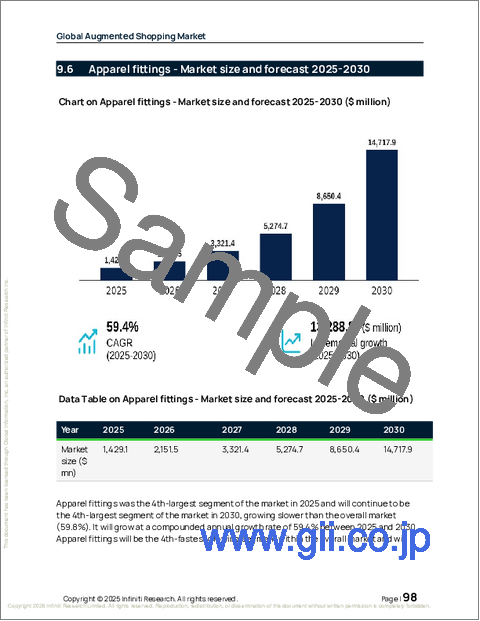 サンプル2：拡張ショッピングの世界市場、2026年～2030年