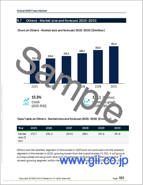 サンプル2：世界のNORフラッシュ市場2026-2030年