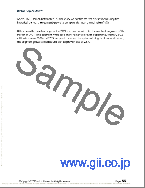 サンプル1：世界の複写機市場2026-2030年