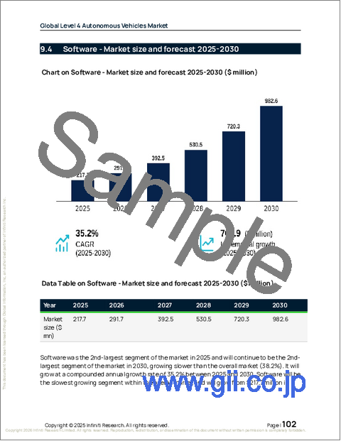 サンプル2：世界のレベル4自動運転車市場2026-2030年