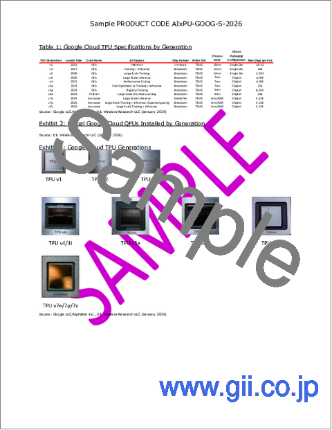 サンプル2：Google Cloudによる世界のASIC TPU、CPU、およびQPUの展開分析