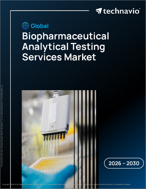 表紙：世界のバイオ医薬品分析試験サービス市場2026-2030年