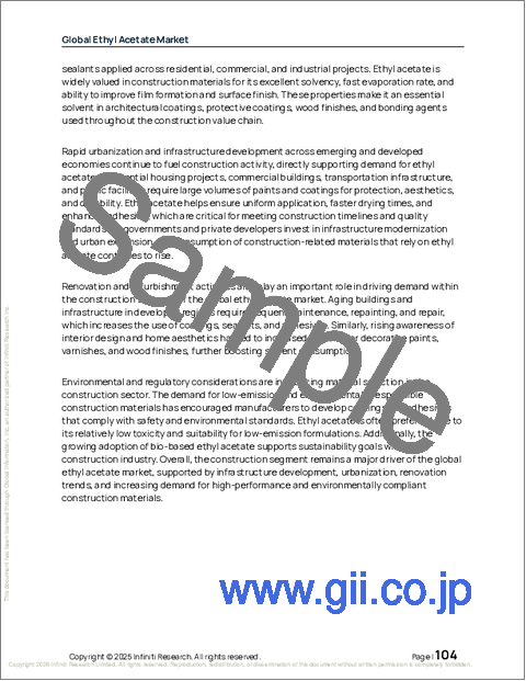 サンプル2：世界の酢酸エチル市場2026-2030年
