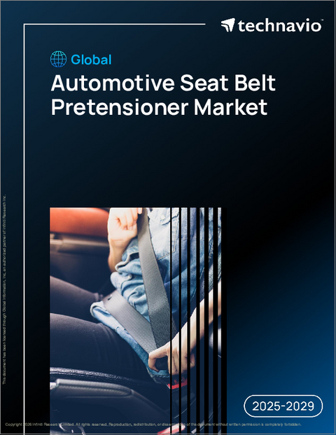 表紙：世界の自動車用シートベルトプリテンショナー市場2025-2029年