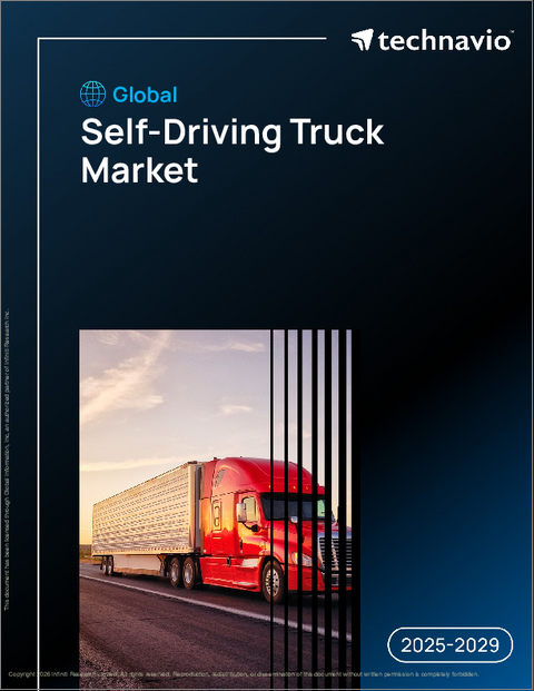 表紙：世界の自動運転トラック市場2025-2029年