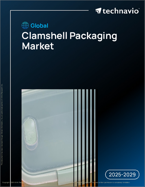 表紙：世界のクラムシェル包装市場2025-2029年