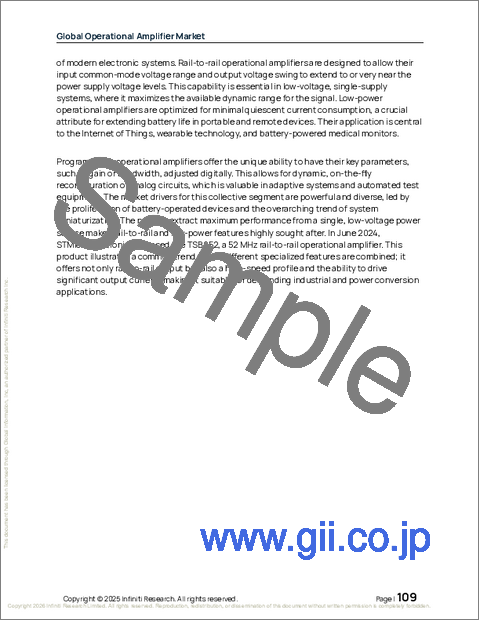 サンプル2：世界のオペアンプ市場2025-2029年
