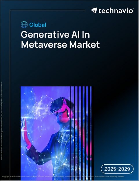 表紙：メタバースにおける生成AIの世界市場、2025年～2029年