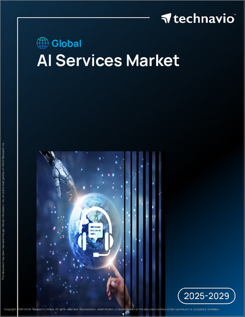 表紙：世界のAIサービス市場2025-2029年