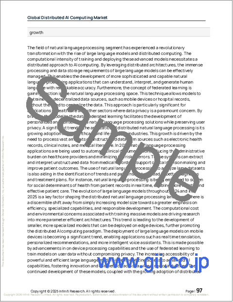 サンプル2：分散型AIコンピューティングの世界市場、2025年～2029年