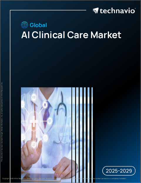 表紙:世界のAI臨床ケア市場2025-2029年