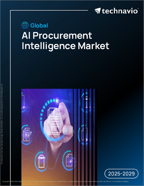 表紙：世界のAI調達インテリジェンス市場2025-2029年