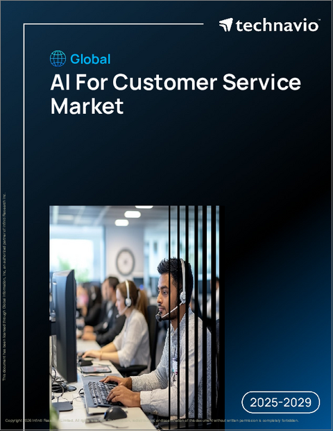 表紙：カスタマーサービス向けAIの世界市場、2025年～2029年