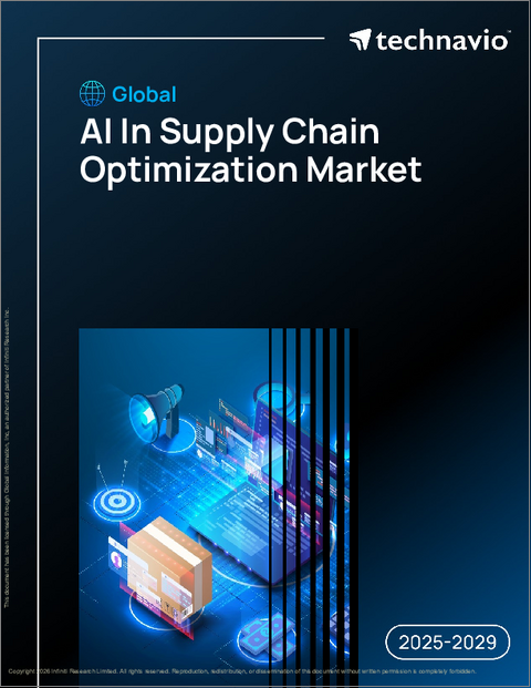表紙：サプライチェーン最適化におけるAIの世界市場、2025年～2029年