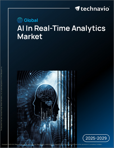 表紙：世界のAIリアルタイム分析市場2025-2029年