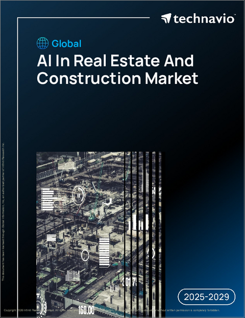表紙：世界の不動産・建設市場における人工知能（AI）の動向2025-2029年