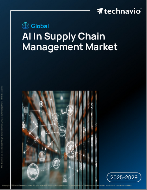 表紙:サプライチェーン管理におけるAIの世界市場、2025年~2029年