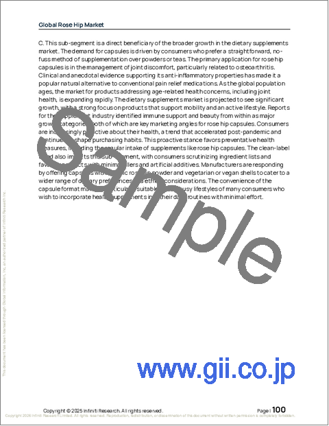 サンプル2:世界のローズヒップ市場2025-2029年