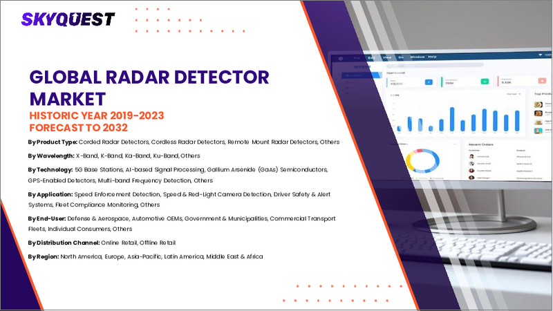 表紙:レーダー探知機市場規模、シェア、および成長分析:製品タイプ別、技術別、用途別、地域別-業界予測2026-2033年