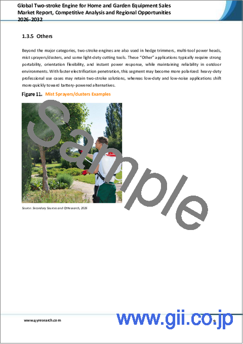 サンプル1:家庭用・園芸用機器向け世界の二ストロークエンジン販売市場レポート、競合分析および地域別機会2026-2032年