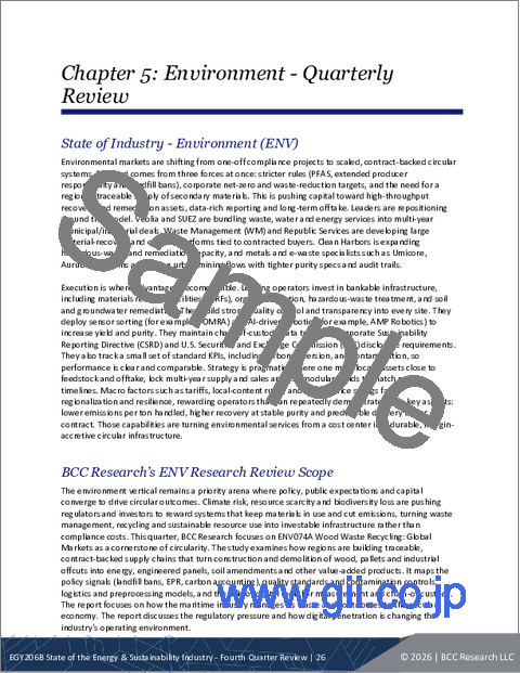 サンプル1：エネルギー&サステナビリティ業界の現状：第4四半期レビュー