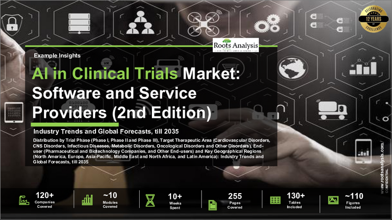 表紙：臨床試験におけるAI市場 - 2040年までの業界動向と世界の予測 - 試験段階別、対象治療領域別、エンドユーザー別、主要地域別