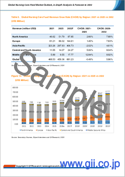 サンプル1：世界の介護食品市場の見通し、詳細な分析及び2032年までの予測