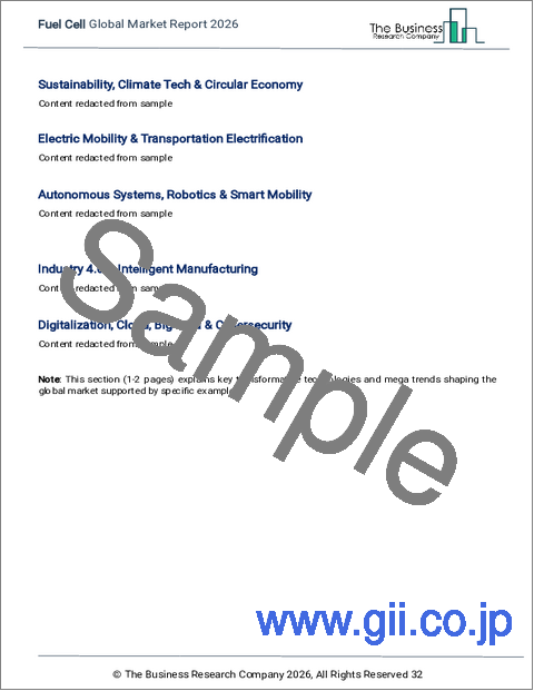 サンプル1：燃料電池の世界市場レポート、2026年