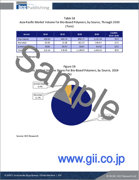 サンプル2：持続可能バイオポリマー：世界市場