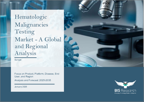 表紙：血液悪性腫瘍検査市場- 世界および地域別分析：製品別、プラットフォーム別、疾患別、エンドユーザー別、地域別 - 分析と予測（2025年～2035年）