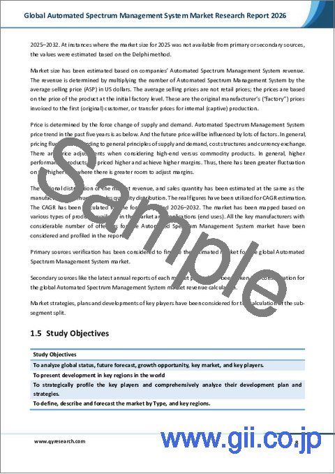 サンプル1：世界の自動化スペクトラム管理システム市場調査レポート2026