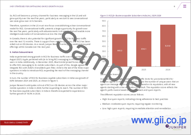 サンプル2:企業向けRCS市場:2026~2030年