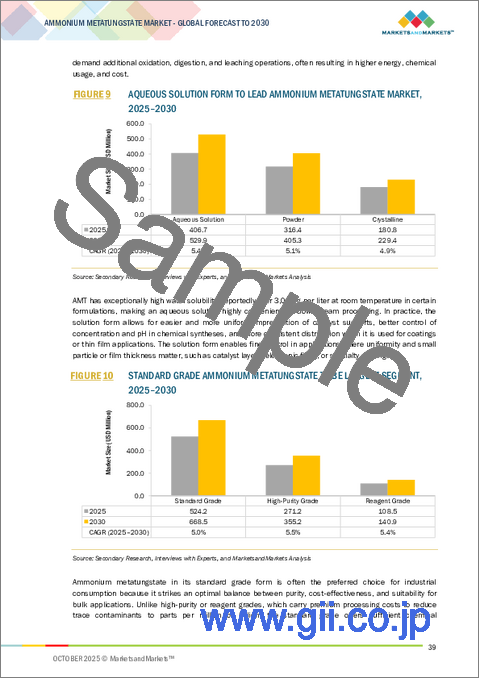 サンプル1：メタタングステン酸アンモニウムの世界市場 (～2030年)：原料・形態・グレード・用途・エンドユーザー産業・地域別