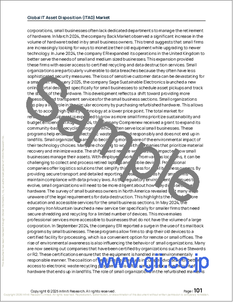 サンプル2：IT資産処分（ITAD）の世界市場 2026年～2030年