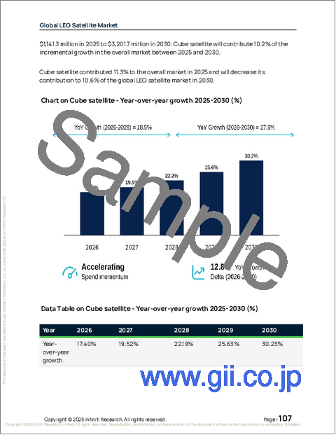 サンプル2:レオ衛星の世界市場 2026年~2030年