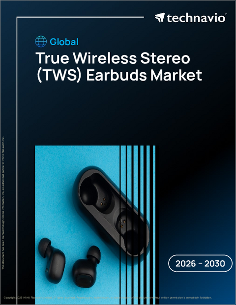 表紙：真のワイヤレスステレオ（TWS）イヤフォンの世界市場 2026年～2030年