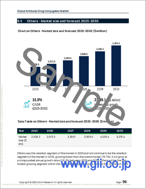 サンプル2:抗体薬物複合体の世界市場 2026年~2030年