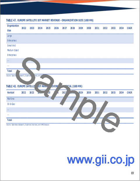 サンプル2：世界の衛星IoT市場規模、シェア、動向及び成長分析レポート2026-2034年