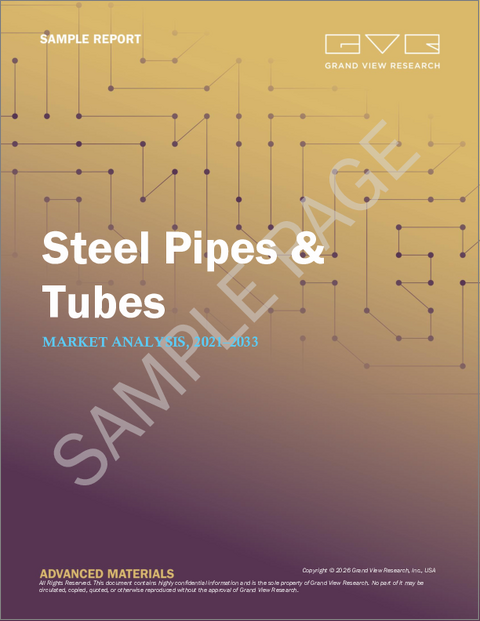 表紙：鋼管（パイプ・チューブ）の市場規模、シェアと動向分析レポート：技術別、用途別、地域別、セグメント予測（2026年～2033年）