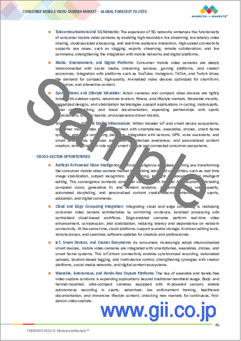 サンプル1：消費者向けモバイルビデオカメラの世界市場：製品タイプ別、フォームファクター別、仕様別、ユースケース別、価格帯別 - 予測（～2035年）