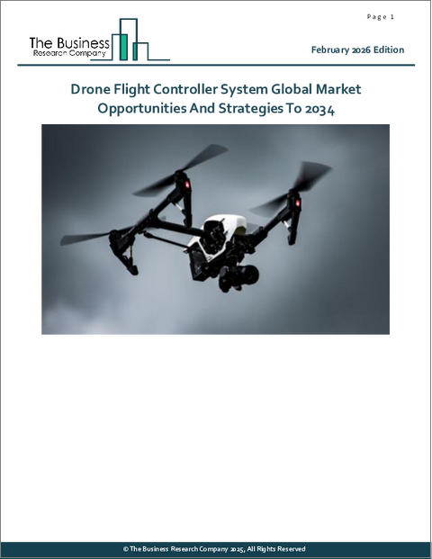 表紙：ドローン飛行コントローラーシステムの世界市場の機会と戦略2034年