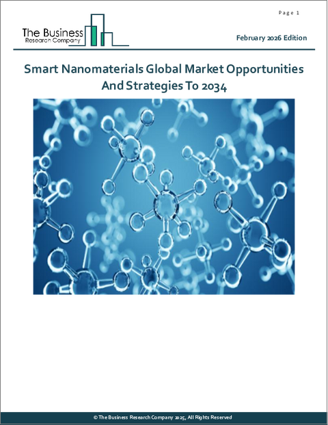 表紙：スマートナノ材料の世界市場機会と戦略2034年まで