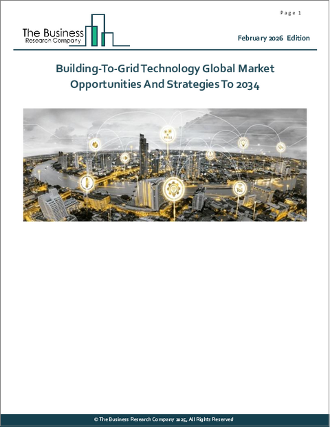 表紙：ビルディング・トゥ・グリッド技術の世界市場機会と戦略2034年まで