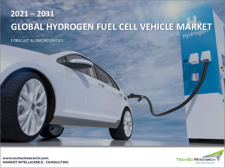 表紙：水素燃料電池車市場- 世界の産業規模、シェア、動向、機会、予測：車両タイプ別、出力別、地域別＆競合、2021年～2031年