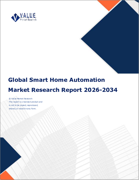 表紙：スマートホームオートメーションの世界市場規模、シェア、動向及び成長分析レポート2026-2034年