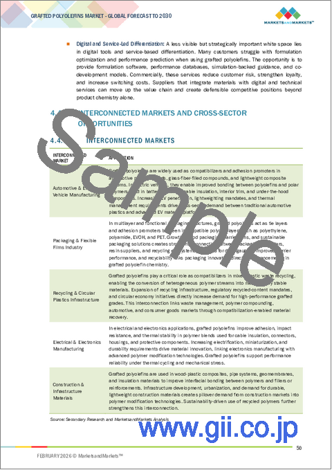 サンプル1：グラフトポリオレフィンの世界市場：タイプ別、加工技術別、用途別、最終用途産業別、地域別 - 2030年までの予測