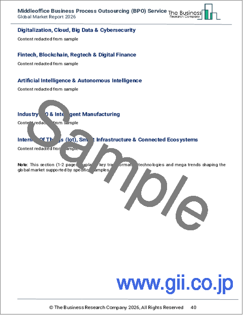 サンプル1:ミドルオフィスビジネスプロセスアウトソーシング(BPO)サービスの世界市場レポート 2026年